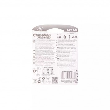 Аккумулятор CAMELION AlwaysReady Rechargeable Ni-MH NH-AA1000ARBP4-1