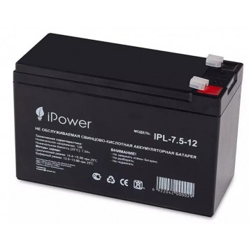 Аккумуляторная батарея IPower IPL-7.5-12/L 12В 7.5 Ач