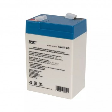 Аккумуляторная батарея SVC AV4.5-6/S 6В 4.5 Ач-1