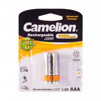 Аккумулятор CAMELION Rechargeable Ni-MH NH-AAА1100BP2