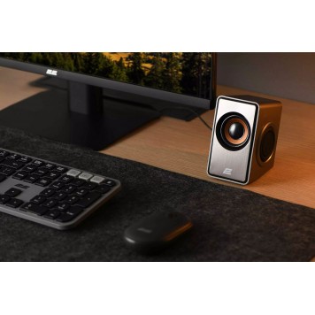 Акустическая система 2E PCS204 2.0 USB Silver-8