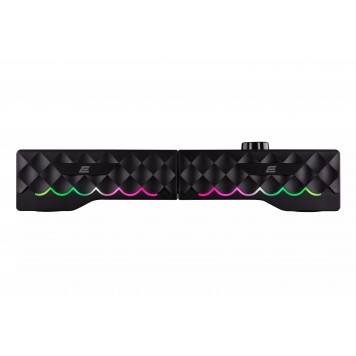 Акустическая система 2E PCS232 RGB Soundbar 2.0 USB Black-1