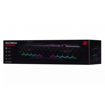 Акустическая система 2E PCS232 RGB Soundbar 2.0 USB Black-8
