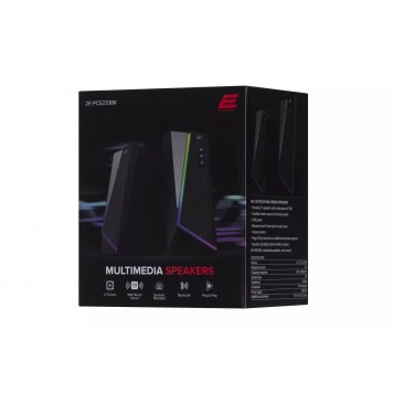 Акустическая система 2E PCS233 RGB 2.0 USB Black-3