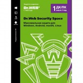 Dr.Web Security Space на 12 м. 1 ПК лицензия
