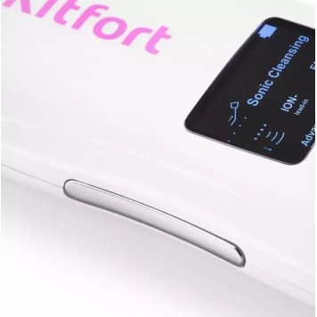 Аппарат для ультразвуковой чистки лица Kitfort КТ-3113 бело-розовый-3