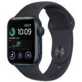 Apple Watch SE GPS, 40mm, Midnight Aluminium Case with, Midnight Sport Band - Regular (MNJT3GK/A)
