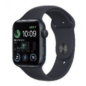Apple Watch SE GPS, 44mm, Midnight Aluminium Case with, Midnight Sport Band - Regular (MNK03GK/A)