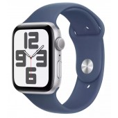 Смарт-часы Apple Watch SE GPS 44mm Silver Aluminium Case with Denim Sport Band - S/M (MXEQ3QI/A)