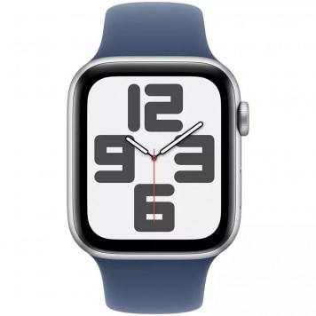 Смарт-часы Apple Watch SE GPS 44mm Silver Aluminium Case with Denim Sport Band - S/M (MXEQ3QI/A)-1