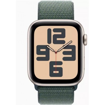 Смарт-часы Apple Watch SE GPS 44mm Starlight Aluminium Case with Lake Green Sport Loop (MXEW3QI/A)-1