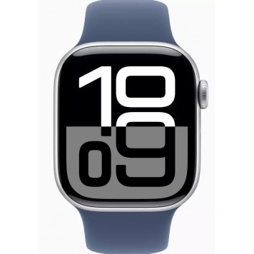Смарт часы Apple Watch Series 10 GPS 42mm Silver Aluminium Case with Denim Sport Band - M/L-1