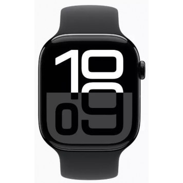 Смарт-часы Apple Watch Series 10 GPS 46mm Jet Black Aluminium Case with Black Sport Band - M/L-1