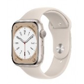 Apple Watch Series 8 GPS, 45mm, Starlight Aluminium Case with, Starlight Sport Band - Regular (MNP23GK/A)