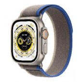Apple Watch Ultra GPS + Cellular, 49mm, Titanium Case with Blue/Gray Trail Loop - S/M (MNHL3GK/A)