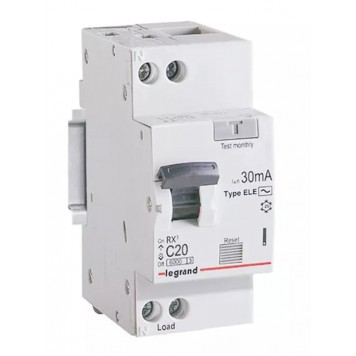 Автоматический выключатель Legrand 419400 1ПН 20А АC RX3 30мA
