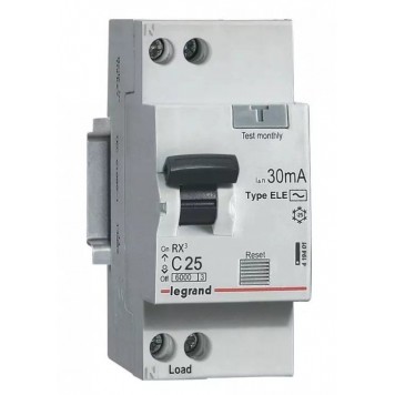 АВДТ Legrand 419401 1П+Н 25А АC RX3 30мA