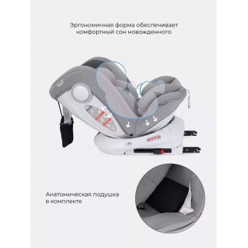 Автокресло RANT LB619  DRIVE  isofix Active Line (Grey) группа 0-1-2-3  (0-36 кг)-10