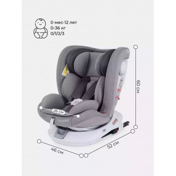 Автокресло RANT LB619  DRIVE  isofix Active Line (Grey) группа 0-1-2-3  (0-36 кг)-8