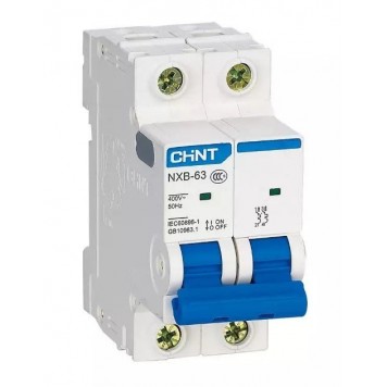 Автоматический выключатель CHINT NXB-63 2P 2A C 6kA