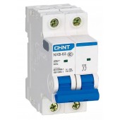 Автоматический выключатель CHINT NXB-63 2P 63A C 6kA