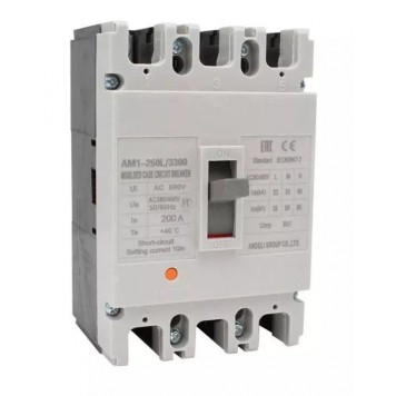 Автоматический выключатель iPower ВА57-250 3P 200A