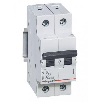 Автоматический выключатель Legrand 419700 2П C 32A RX3 45kA