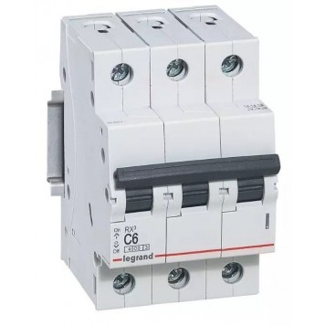 Автоматический выключатель Legrand 419705 3П C 6А RX3 45kA