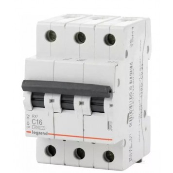 Автоматический выключатель Legrand 419708 3П C 16А RX3 45kA