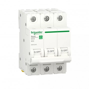 Автоматический выключатель Schneider Electric (АВ) 3P B 50А 6 kA R9F02350