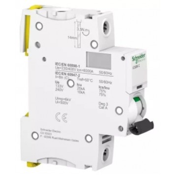 Автоматический выключатель SE A9F79132 Acti9 iC60N 1П 32А C 6кА-2