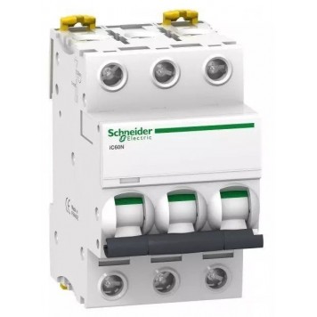 Автоматический выключатель SE A9F79325 Acti9 iC60N 3P 25А C 6кА
