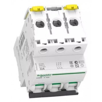 Автоматический выключатель SE A9F79332 Acti9 iC60N 3П 32А C 6кА-2
