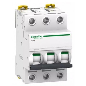 Автоматический выключатель SE A9F79340 Acti9 iC60N 3П 40А C 6кА