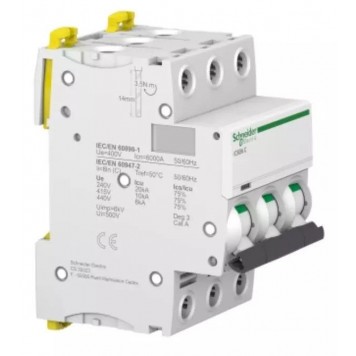 Автоматический выключатель SE A9F79340 Acti9 iC60N 3П 40А C 6кА-1