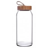 Банка для сыпучих Pasabahce ВУДИ 1130 л крышка бамбук 43593