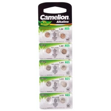 Батарейка CAMELION Alkaline AG5-BP10(0%Hg) 10 шт. в блистере