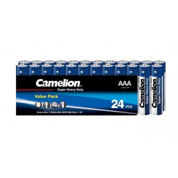 Батарейки CAMELION Super Heavy Duty R03P-SP24B 24 шт. в плёнке