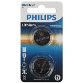 Батарейки Philips CR2032P2/51 литиевые 2шт. CR2032-2BL (2/40/400/56000)
