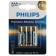 Батарейки Philips LR03M4B/51 ААА алкалиновые 15v 4 шт. LR03-4BL Premium (4/48/144/25920)