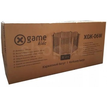 Батут пружинный с защитой XGK-06W-1