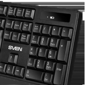 Беспроводная клавиатура черный SVEN KB-C2100W-3
