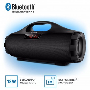 Беспроводная колонка Sven PS-460 чёрный-6