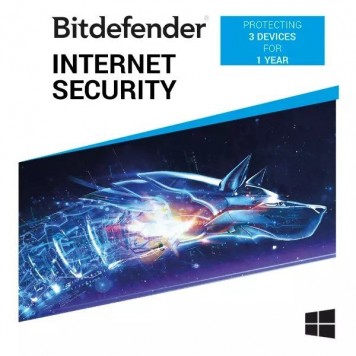 Bitdefender Internet Security for 1 год/3 ПК