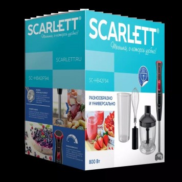 Блендер погружной Scarlett SC-HB42F94 черный-6