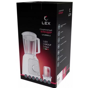 Блендер стационарный пластиковый LX 20010-2 (белый)-2