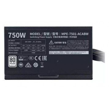 Блок питания CoolerMaster MWE V2 750 WHITE 750W 240V Active PFC КПД 85% MPE-7501-ACABW-EU-2