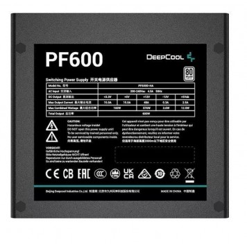 Блок питания Deepcool PF600-3
