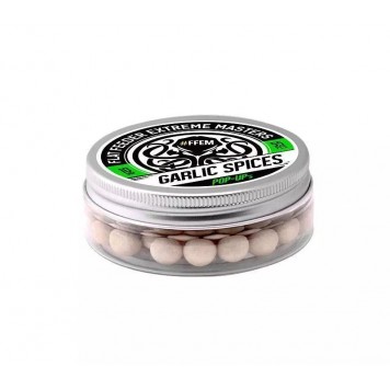 Бойлы плавающие FFEM Pop-Up# Garlic Spices 10mm white 55шт.