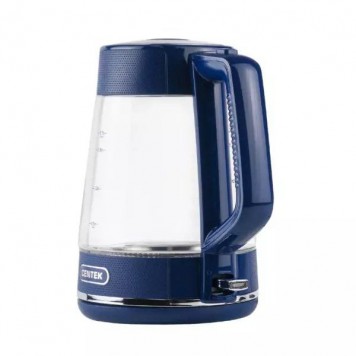 Чайник Centek CT-1014 (синий) стекло 1.7л 2200Вт LED Защита от перегрева STRIX контроллер-2